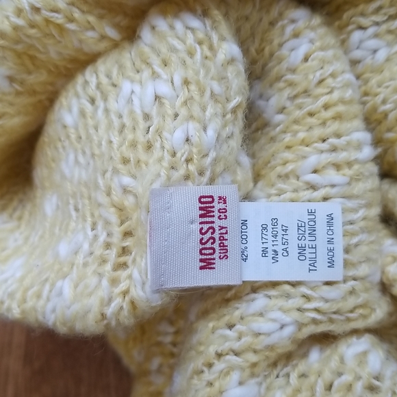 (OS) Mossimo Supply Co. Pastel Knitted Circle Scarf Cotton Blend Cozy - Picture 2 of 5